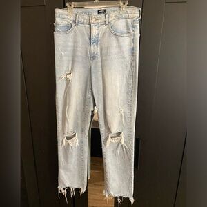 Express high rise straight jeans size 10R